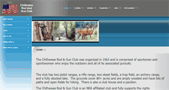 Desktop Screenshot of chilhoweerodandgunclub.com